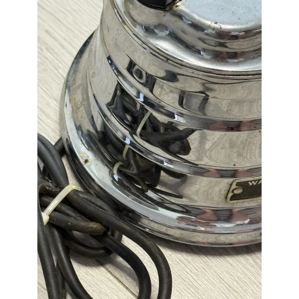 Waring Made In USA Chrome Blender Mixer Motor Base ONLY Tested 2 Speed New York